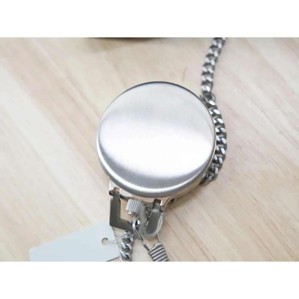 Colibri Silver Stainless Steel Silver Tone Pocket Watch